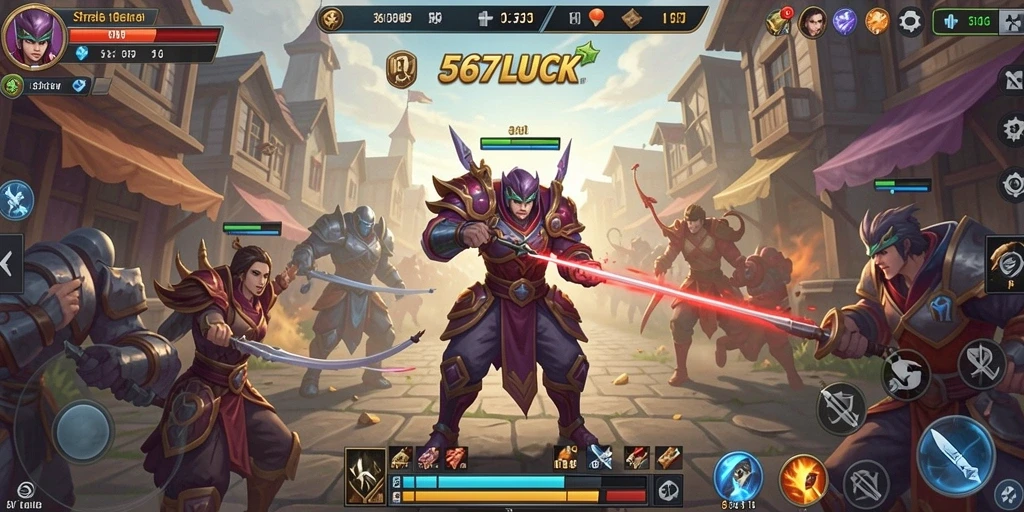 Tampilan permainan <strong>567LUCK</strong> yang menegangkan saat pertarungan strategi.
