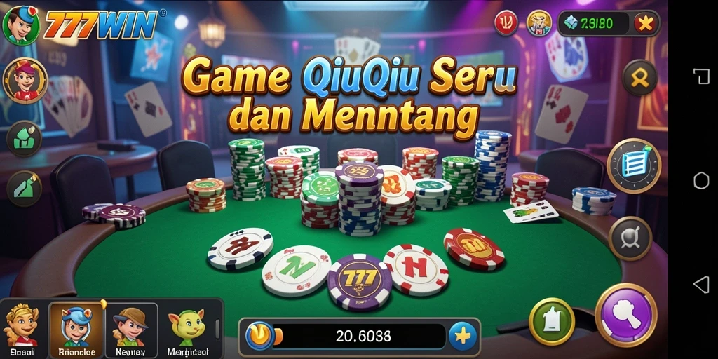 Tampilan screenshot permainan QiuQiu yang seru di 777WIN.