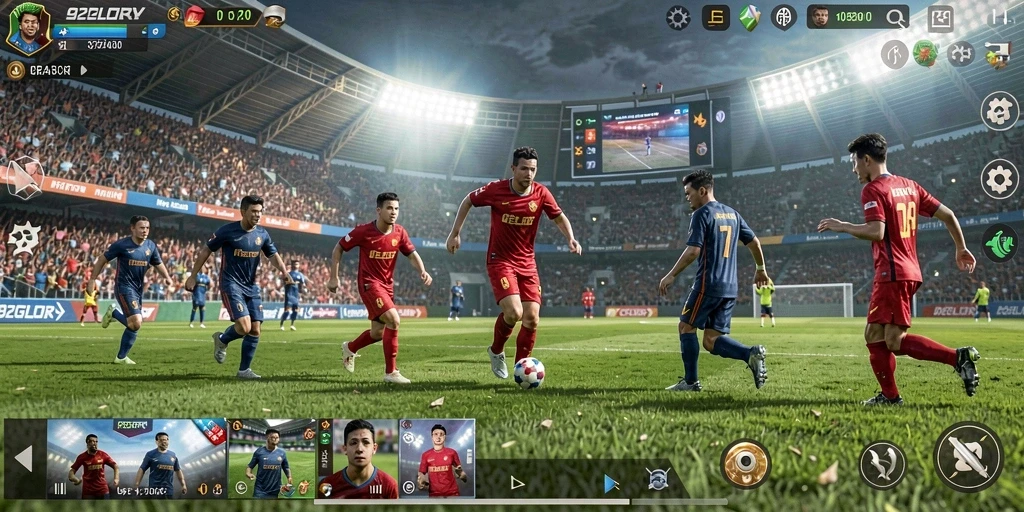 Tampilan gameplay 92GLORY yang seru dan kompetitif.