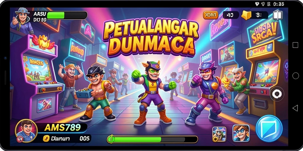Screenshot utama gameplay AMS789 yang menampilkan aksi seru.