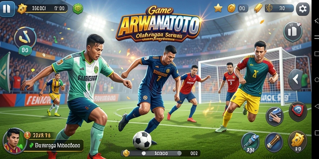 Tampilan gameplay ARWANATOTO yang menarik dan dinamis.
