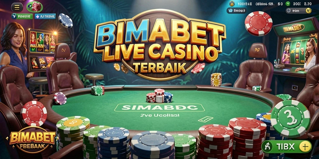Tampilan menarik dari gameplay Live Casino di BIMABET.