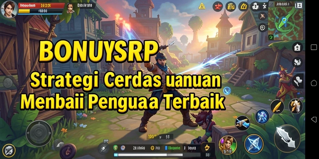 Tangkapan layar menampilkan pertempuran strategi dalam BONUSRP.
