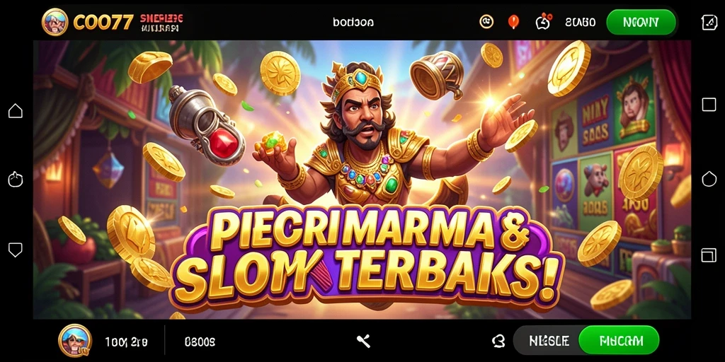 Tampilan gameplay menarik dari slot COO77 dengan berbagai tema.