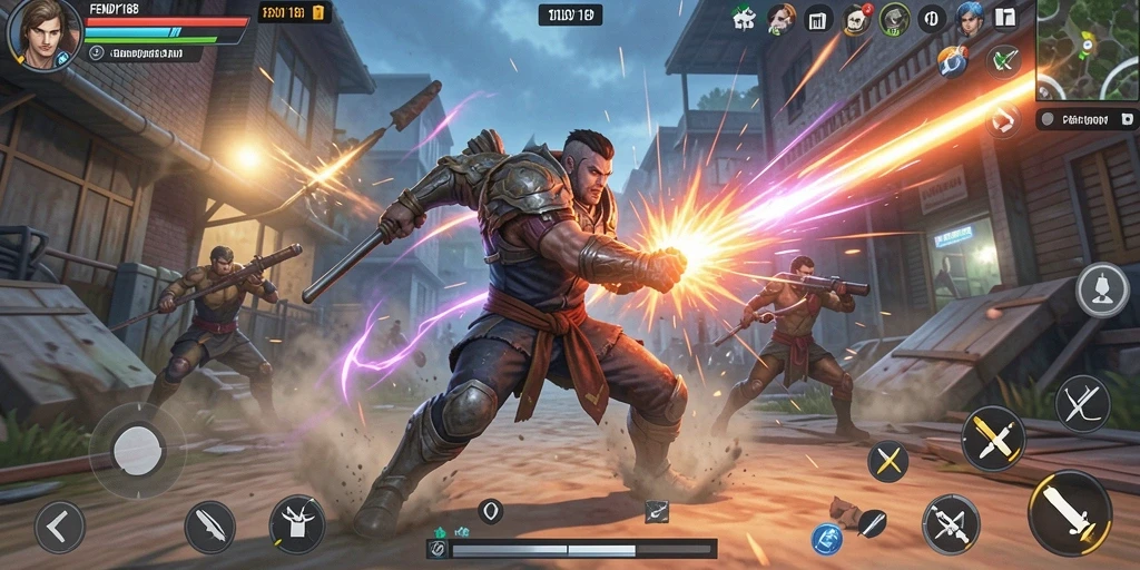 Tampilan gameplay FENDY188 dengan grafis action yang memukau.