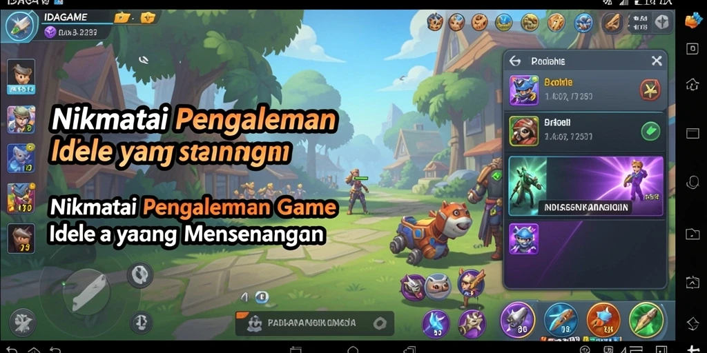Tampilan gameplay IDAGAME yang menarik dan mengasyikkan.