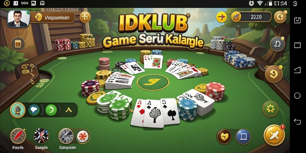 Tampilan gameplay Gaple yang menarik dan interaktif di IDKLUB.