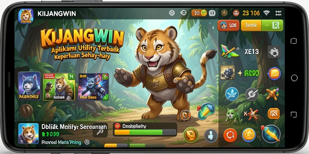 Tampilan utama KIJANGWIN dengan berbagai fitur canggih untuk membantu pengguna.