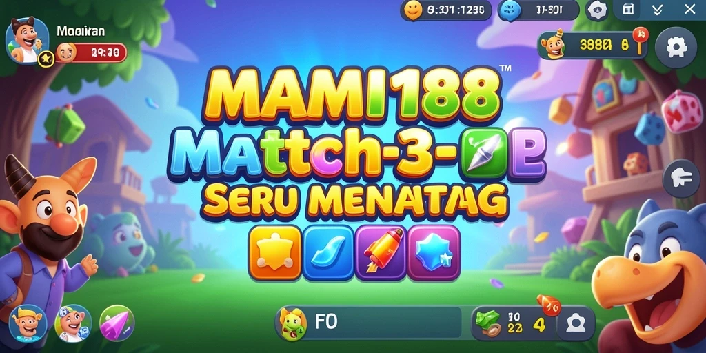 Tampilan gameplay menarik dari MAMI188 dengan level Match-3.