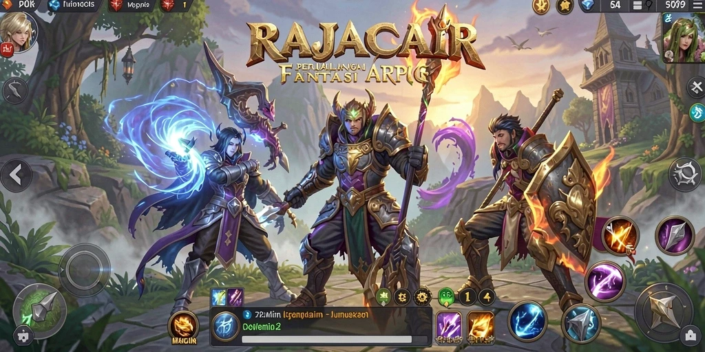 Screenshot menampilkan gameplay mendebarkan di dunia ARPG.