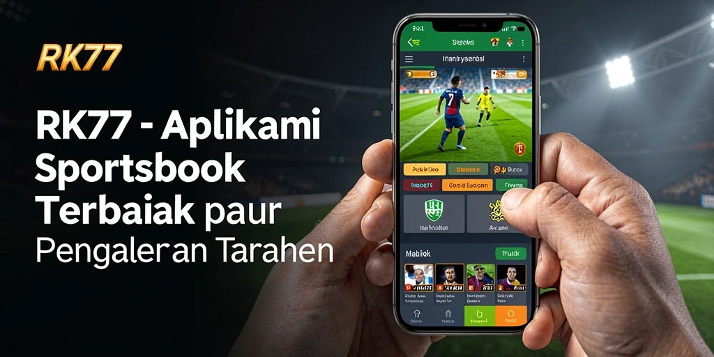 Tampilan menarik dan intuitif dari gameplay RK77 Sportsbook.