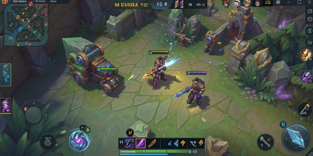 Gameplay MOBA seru di RR33 dengan taktik tim strategis.