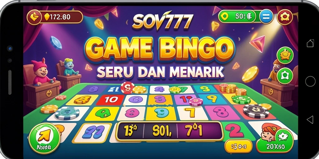 Screenshot gameplay SOV777 menampilkan suasana Bingo yang menyenangkan.