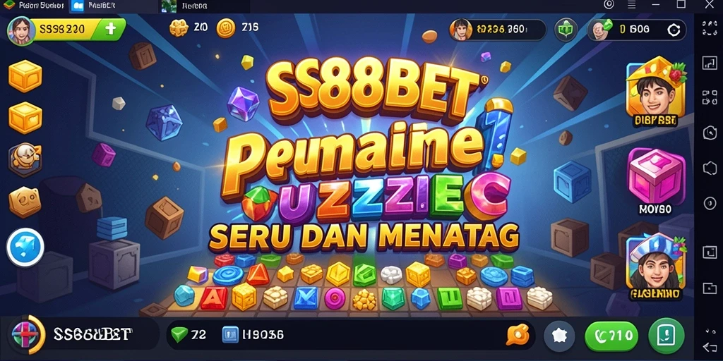 Tampilan gameplay puzzle menantang dan mengasyikkan di SS88BET.