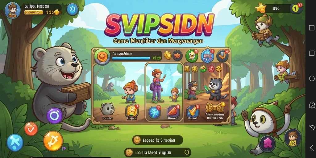 Tampilan gameplay SVIPSIDN yang menyenangkan dan menghibur.