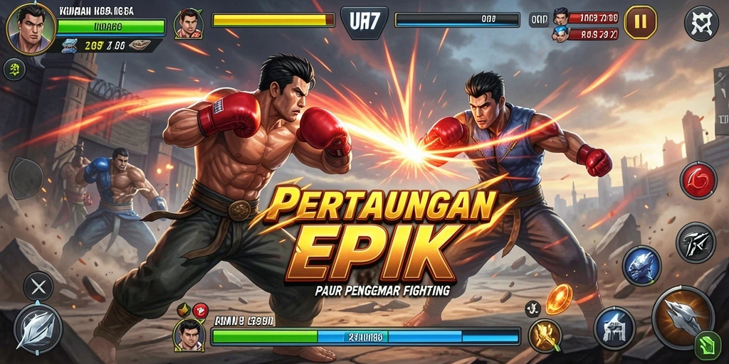 Tangkapan layar UH77 menampilkan duel pertarungan yang mendebarkan.