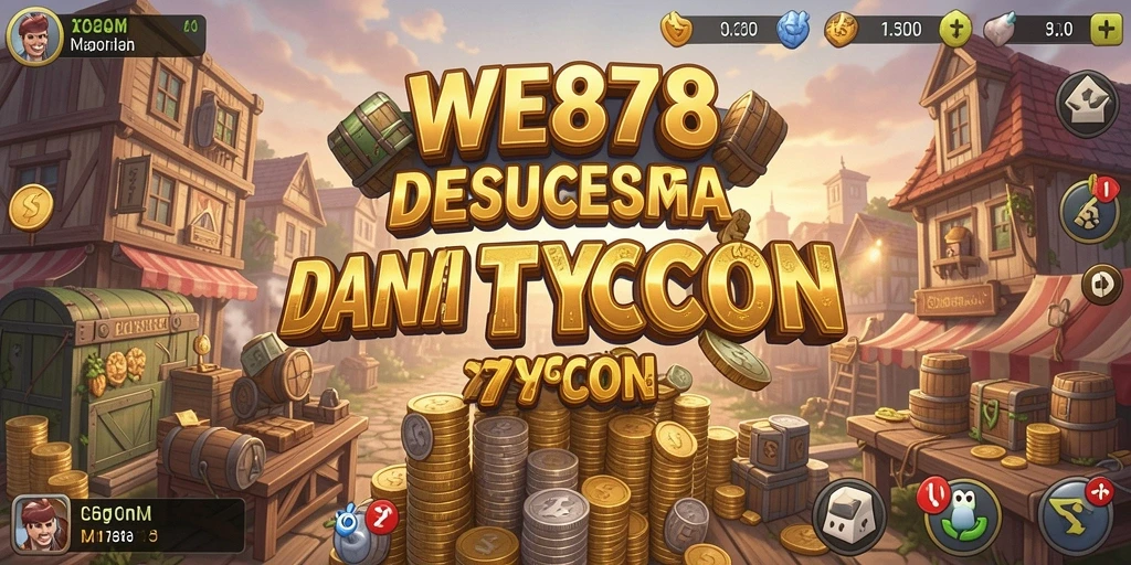 Screenshot gameplay WE878 menunjukkan aksi seru dalam membangun bisnis Tycoon.