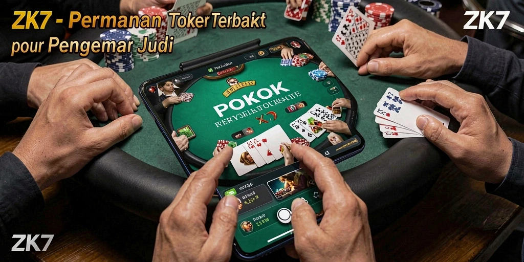 Gameplay seru ZK7 menampilkan pemain di meja poker.